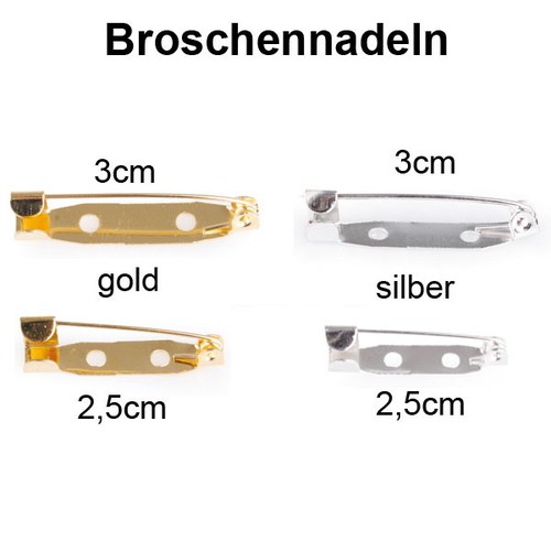 150 Anstecknadeln Broschenadeln Nadeln Schmucknadeln 2,5cm gold o silber Broschennadeln