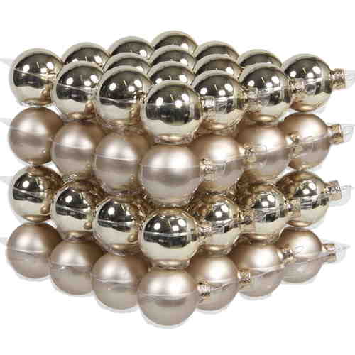 64 Christbaumkugeln Glas 4cm Weihnachtskugel Kugel 40mm Baumschmuck Weihnachten 