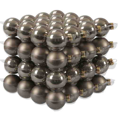 64 Christbaumkugeln Glas 4cm Weihnachtskugel Kugel 40mm Baumschmuck Weihnachten 