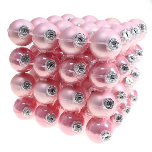 64 Christbaumkugeln Glas 4cm Weihnachtskugel Kugel 40mm Baumschmuck Weihnachten 