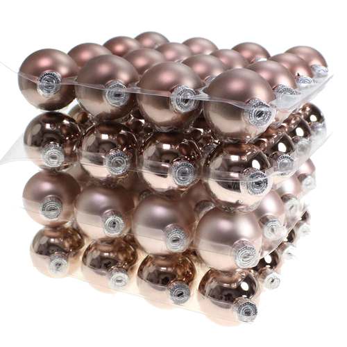 64 Christbaumkugeln Glas 4cm Weihnachtskugel Kugel 40mm Baumschmuck Weihnachten 