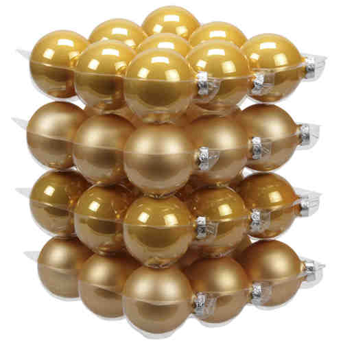 36 Christbaumkugeln Glas Weihnachtskugel Kugel 57mm 5,7cm Baumschmuck Weihnachten 