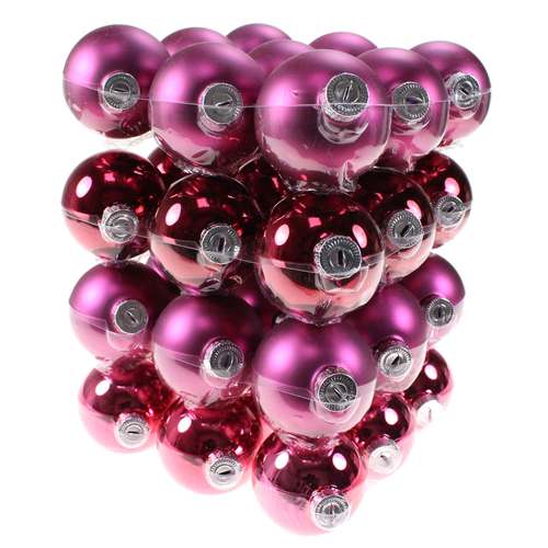 36 Christbaumkugeln Glas Weihnachtskugel Kugel 57mm 5,7cm Baumschmuck Weihnachten 