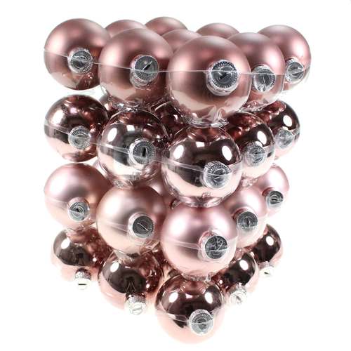 36 Christbaumkugeln Glas Weihnachtskugel Kugel 57mm 5,7cm Baumschmuck Weihnachten 