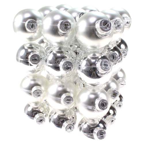 36 Christbaumkugeln Glas Weihnachtskugel Kugel 57mm 5,7cm Baumschmuck Weihnachten 