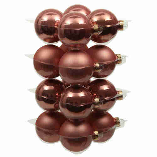 16 Christbaumkugeln Glas Weihnachtskugeln Kugel 80mm 8cm Baumschmuck Weihnachten 