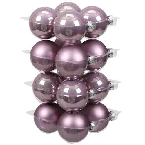 16 Christbaumkugeln Glas Weihnachtskugeln Kugel 80mm 8cm Baumschmuck Weihnachten 
