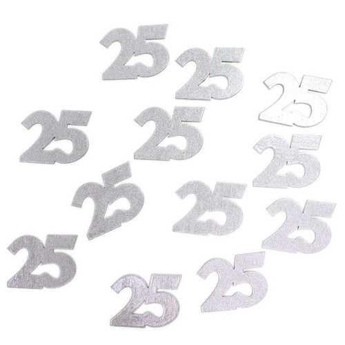 12x Jubil�umszahl 50 gold o. 25 silber Streuzahlen silberne goldene Hochzeit 