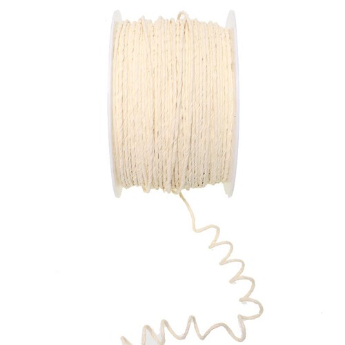 100m Papierdraht D 2mm Papierdekodraht Papierkordel auf Spule 