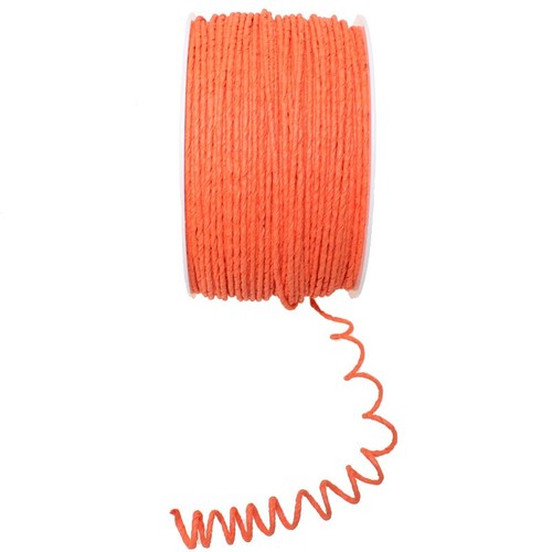 100m Papierdraht D 2mm Papierdekodraht Papierkordel auf Spule 