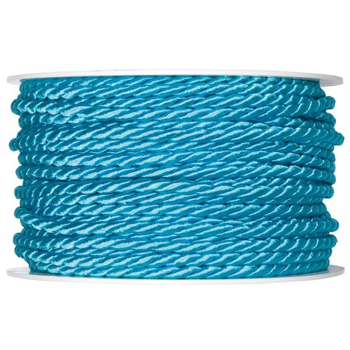 25m Kordel 4mm Uni Acetat Dekoschnur Dekokordel Dekoband Schnur gedreht gl�nzend 