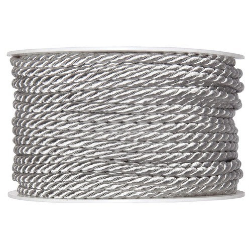 25m Kordel 4mm Uni Acetat Dekoschnur Dekokordel Dekoband Schnur gedreht gl�nzend 