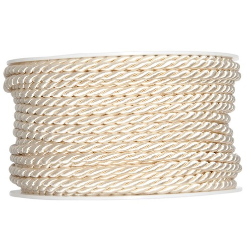 25m Kordel 4mm Uni Acetat Dekoschnur Dekokordel Dekoband Schnur gedreht gl�nzend 