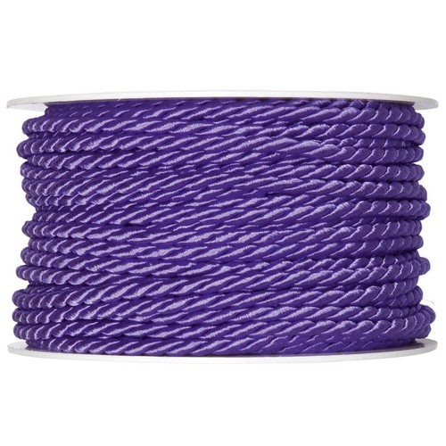 25m Kordel 4mm Uni Acetat Dekoschnur Dekokordel Dekoband Schnur gedreht gl�nzend 