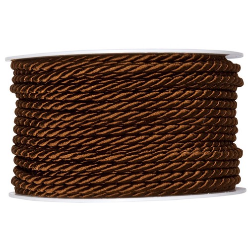 25m Kordel 4mm Uni Acetat Dekoschnur Dekokordel Dekoband Schnur gedreht gl�nzend 