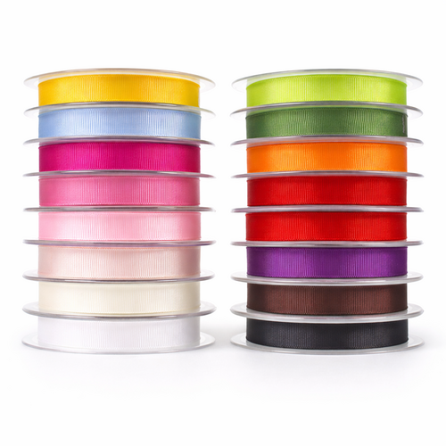 Dekoband Ripsband 15 mm breit 20 m geripptes Schleifenband aus Polyester