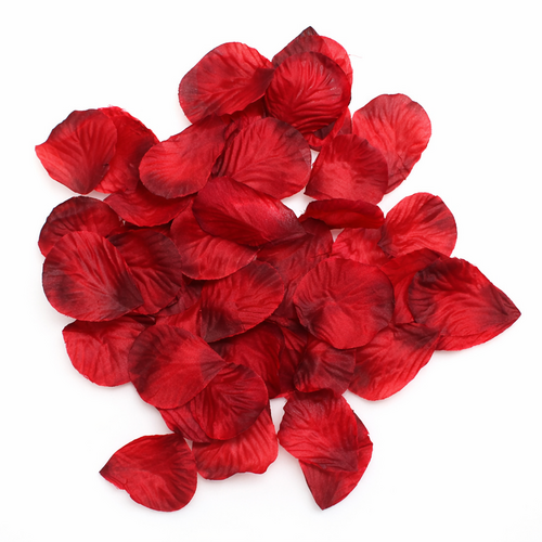 60 k�nstliche Rosenbl�tenbl�tter Streudeko Hochzeit Tischdeko Rose 5 x 3,7 cm