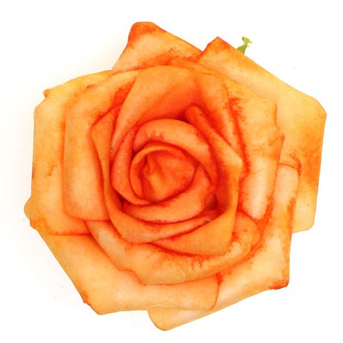 12 Rosenbl�ten Rosenk�pfe Bl�tenk�pfe Schaum Foam Rosen 5cm in versch Farben 