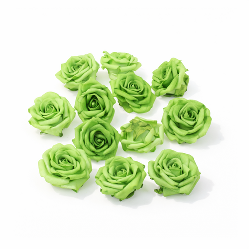 12 Rosenbl�ten 5 cm Schaumrosen Rosenk�pfe Foam Bl�tenk�pfe Streudeko Basteln 