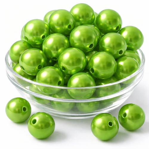 Kunstperlen 300g Wachsperlen Rundperlen 2mm Loch Bastelperlen Gro�pack 