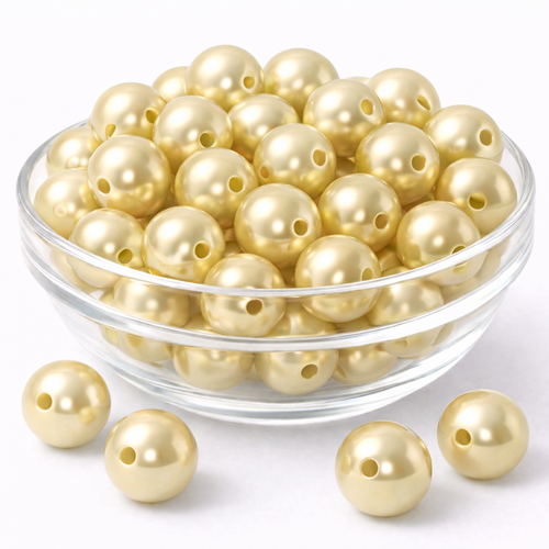 Kunstperlen 300g Wachsperlen Rundperlen 2mm Loch Bastelperlen Gro�pack 