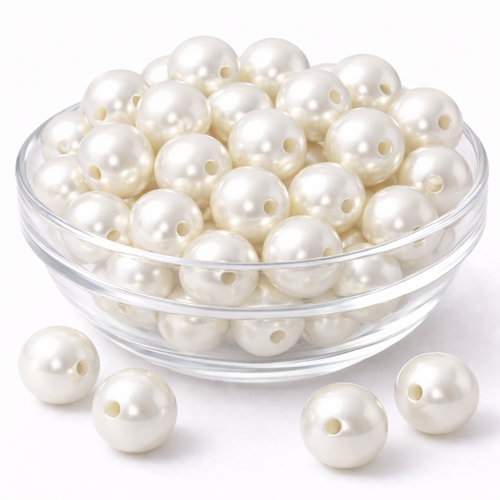 Kunstperlen 300g Wachsperlen Rundperlen 2mm Loch Bastelperlen Gro�pack 