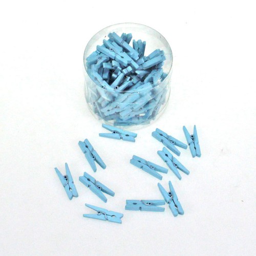 72 W�scheklammern Klammern Holz 3cm Dekoklammern Miniklammern Tischdeko Zwicker 