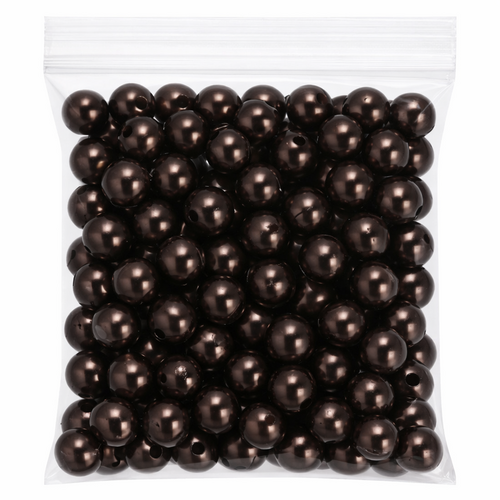 115 Kunstperlen 10mm Wachsoptik Dekoperlen Bastelperlen Kunststoff Perlen 