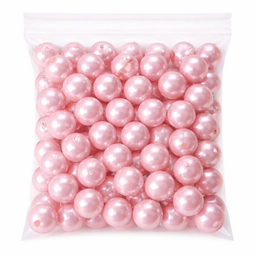 115 Kunstperlen 10mm Wachsoptik Dekoperlen Bastelperlen Kunststoff Perlen 