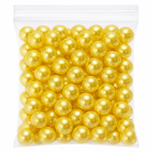 115 Kunstperlen 10mm Wachsoptik Dekoperlen Bastelperlen Kunststoff Perlen 