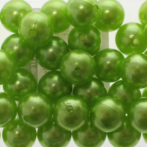 115 Kunstperlen 10mm Perlen Wachsperlen Dekoperlen Bastelperlen Loch Kunststoff 