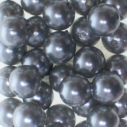 115 Kunstperlen 10mm Perlen Wachsperlen Dekoperlen Bastelperlen Loch Kunststoff 