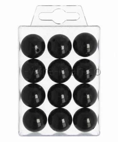 12 Kunstperlen 20 mm Wachsperlen Dekoperlen Bastelperlen mit Bohrung 