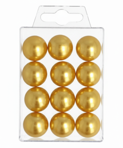 12 Kunstperlen 20 mm Wachsperlen Dekoperlen Bastelperlen mit Bohrung 