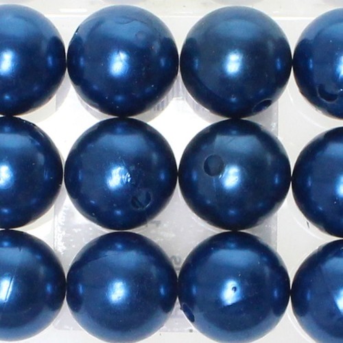 12 Kunstperlen 20mm Perlen Wachsperlen Dekoperlen Bastelperlen Loch Kunststoff 