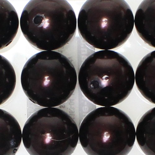 12 Kunstperlen 20mm Perlen Wachsperlen Dekoperlen Bastelperlen Loch Kunststoff 