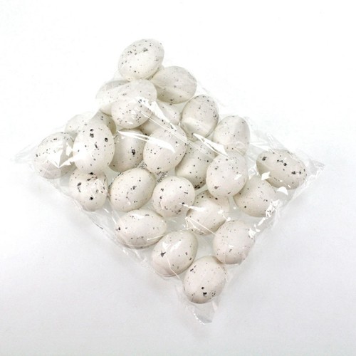 24 Eier ca. 6cm Kunststoff Kiebitzeier H�hnereier Ostereier Wachteleier