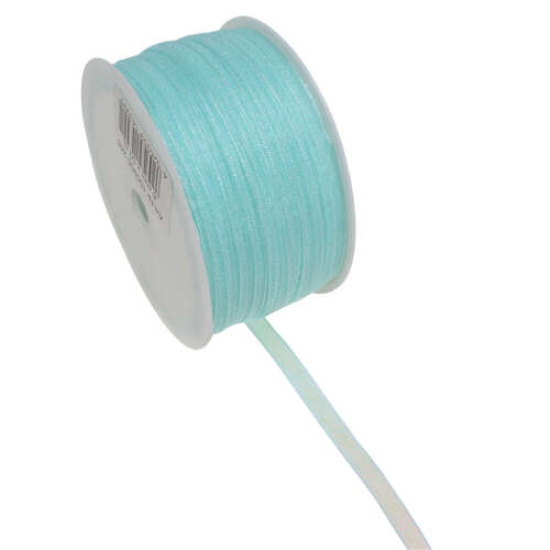 50m Antennenband Organza 6mm breit mit Webkante Dekoband Schleifenband 