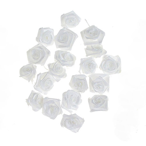 72 Diorr�schen 15mm Satinr�schen Rosenk�pfe Hochzeit Deko Rosen R�schen Streur�schen 