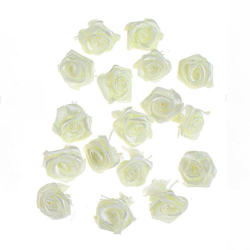 72 Diorr�schen 15mm Satinr�schen Rosenk�pfe Hochzeit Deko Rosen R�schen Streur�schen 