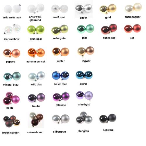 9 Christbaumkugeln 10cm Glas Weihnachtskugel Kugel Baumschmuck 100mm Weihnachten