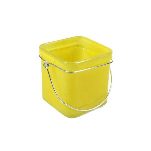 Teelichtglas bunt H8cm Windlicht Glas Laterne H�nger eckig Lampion Sommer Party  