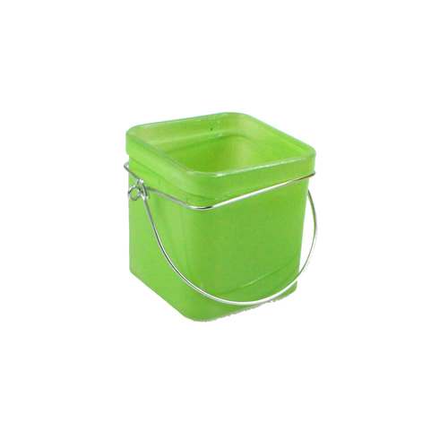 Teelichtglas bunt H8cm Windlicht Glas Laterne H�nger eckig Lampion Sommer Party  