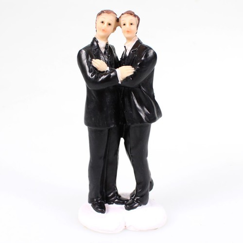 Hochzeitspaar M�nner H11,3cm Polyresin homosexuell Paar Tortenfigur Torte Ehe