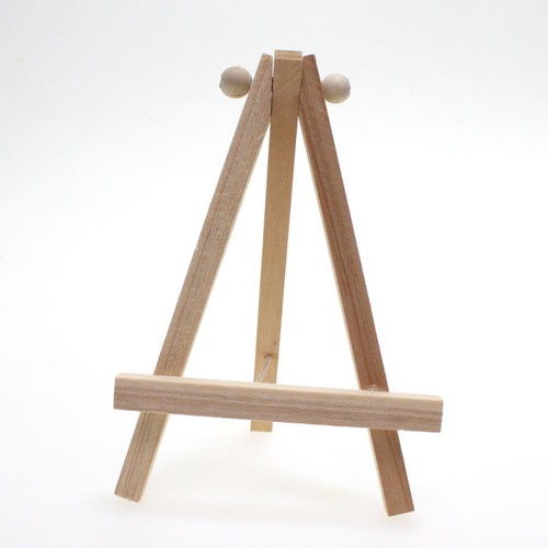 6 Tischkartenhalter Holz mini Staffelei 15 x10cm Kartenhalter Tischstaffelei