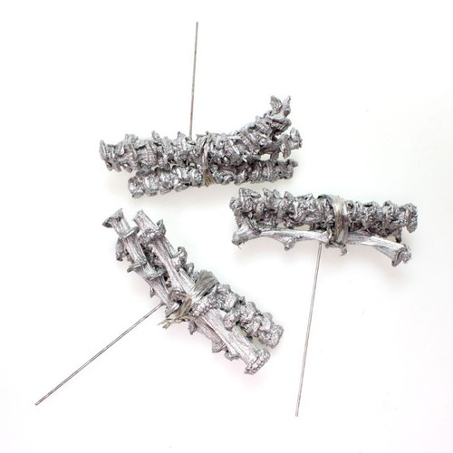 5 B�ndel Banana stem am Stab silber Exoten Floristik Bananen Stiel getrocknet