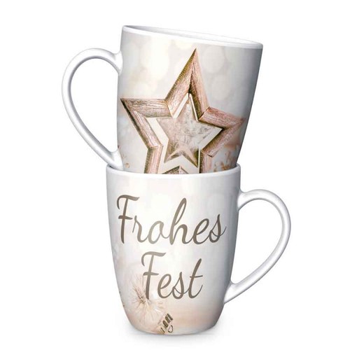 Becher Tasse Kaffeetasse f�r Dich :-) Frohes Fest 250ml