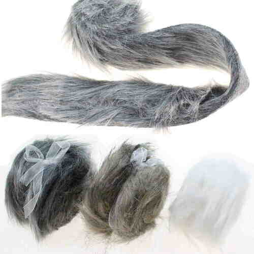 Fellband Fell fake fur Dekoband Kunstfell 150cm x 5cm