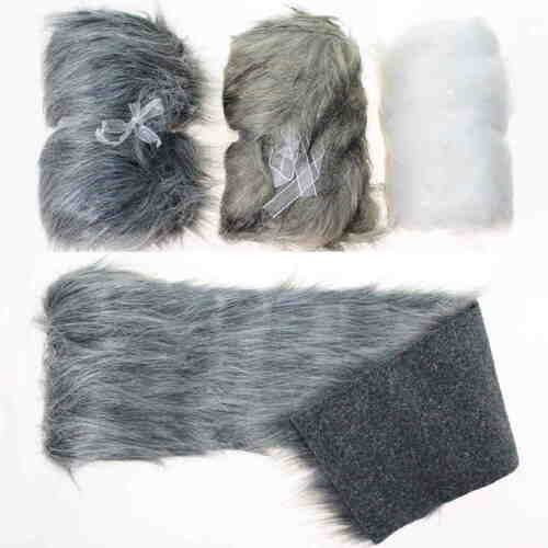 Fellband Fell fake fur Kunstfell Dekoband 150cm x 15cm