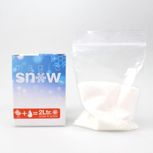 20g Magic Snow Instant Schnee Pulver ergibt ca. 2 Liter Dekoschnee Kunstschnee 